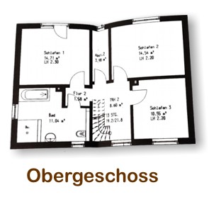 Ferienhaus Emmerblick Plan Obergeschoss
